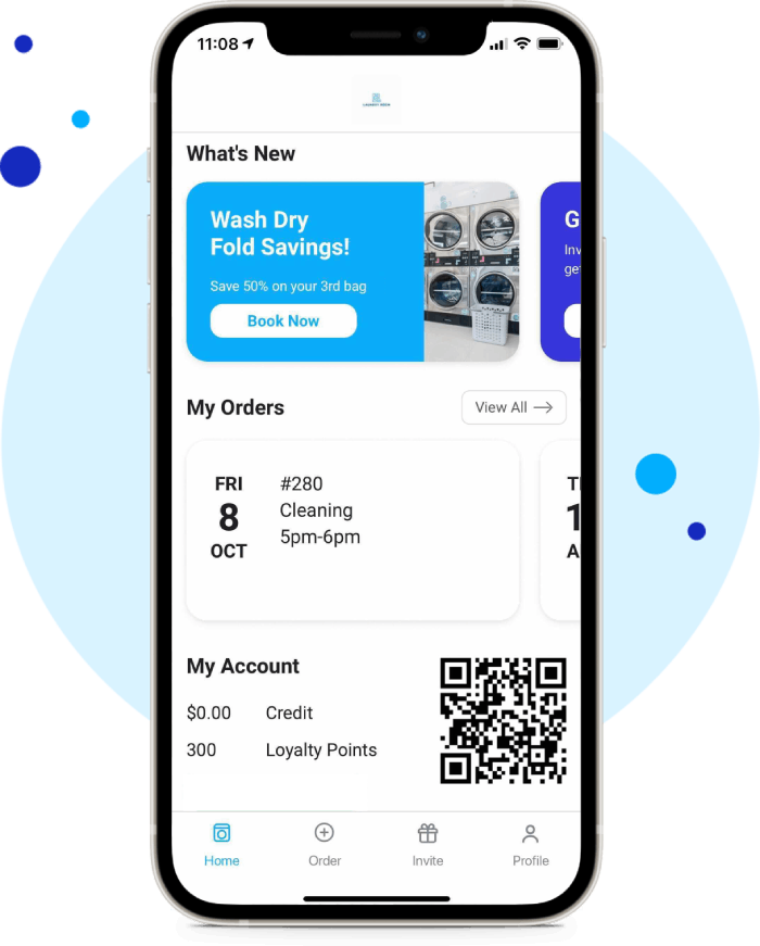 CleanCloud Mobile App Interface